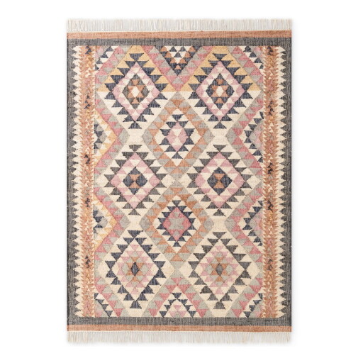Covor gri țesut manual din iută 120x170 cm Roya Parsa – Elle Decoration