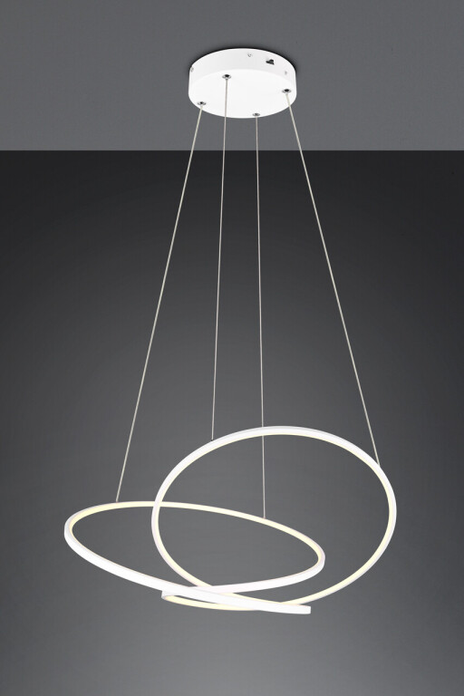 Lustra Darvin, TRIO, 84x66x150 cm, 52W, 1x SMD, metal, alb mat