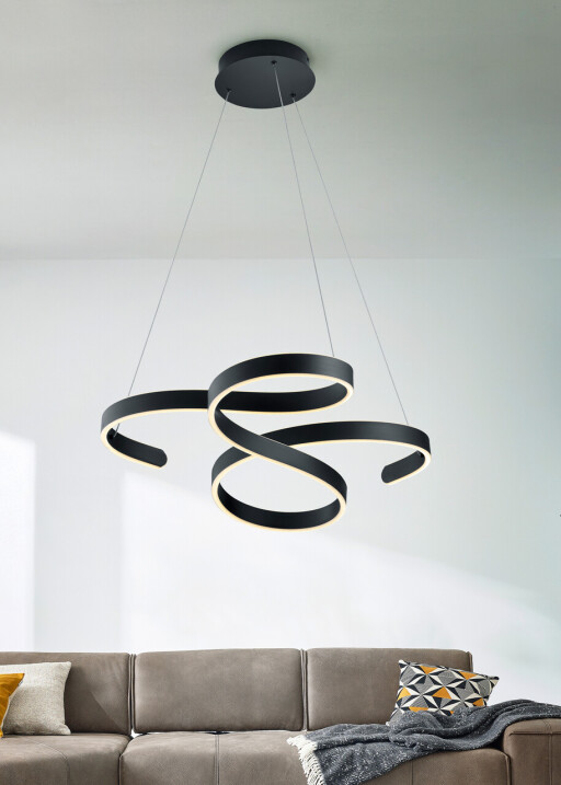 Lustra Francis, TRIO, 72x68x150 cm, 48W, 1x SMD, metal, antracit