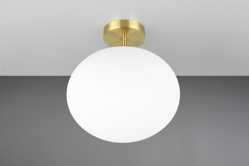 Plafoniera Fomento, TRIO, 30x33 cm, 15W, 1x E27, metal, bronz mat/alb