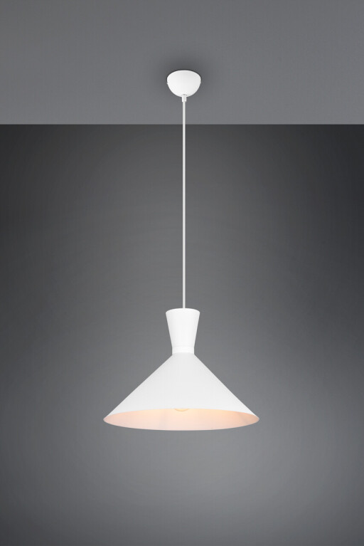 Lustra Enzo, RL, 35x150 cm, 28W, 1x E27, metal, alb mat