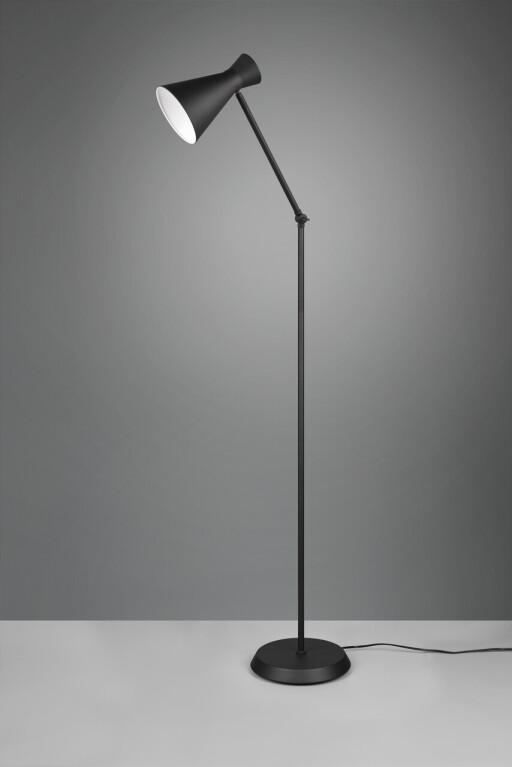 Lampadar Enzo, RL, 25x48.8x150 cm, 10W, 1x E27, metal, negru mat