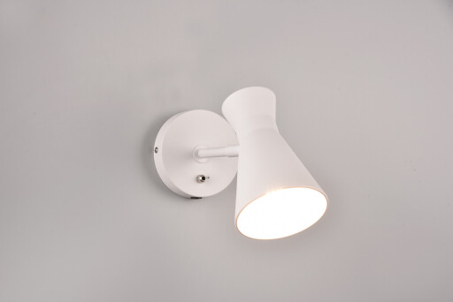 Aplica de perete Enzo, RL, 11.5x11.5x16.5 cm, 10W, 1x E27, metal, alb mat