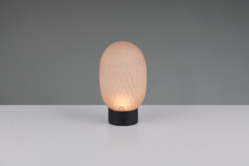 Lampa de masa Facette, TRIO, 11.8x20.5 cm, 1.5W, 1x SMD, sticla, chihlimbar