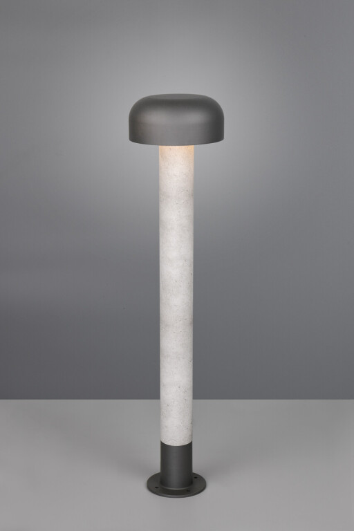 Lampadar de exterior Fraser, TRIO, 19x84.5 cm, 10W, 1x E27, aluminiu, gri