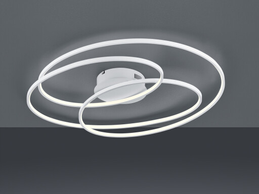 Plafoniera Gale, TRIO, 80x65x14.5 cm, 50W, 1x SMD, metal, alb mat