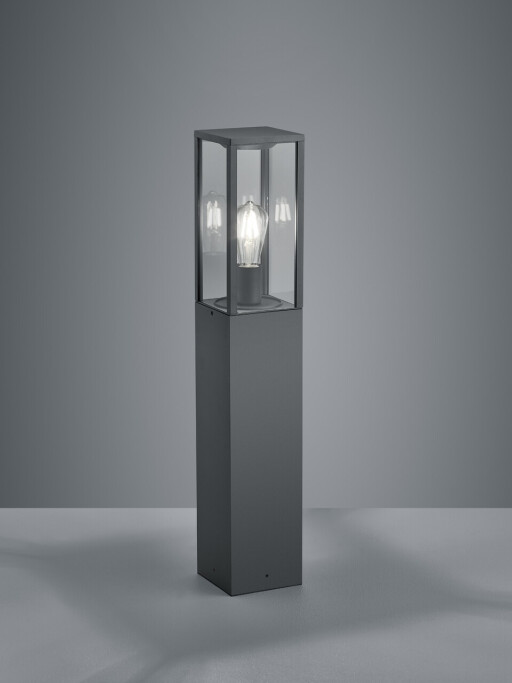 Lampadar de exterior Garonne, TRIO, 14x14x80 cm, 60W, 1x E27, aluminiu, antracit
