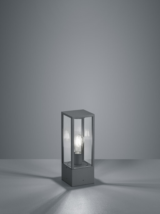 Lampadar de exterior Garonne, TRIO, 14x14x40 cm, 60W, 1x E27, aluminiu, antracit