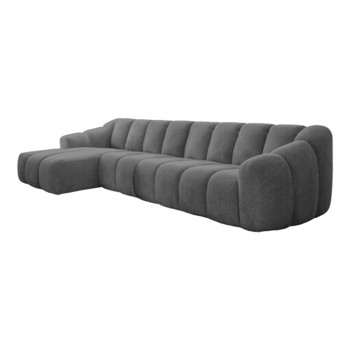 Colțar gri (cu colț pe partea stângă/cu șezlong) Shell – Miuform