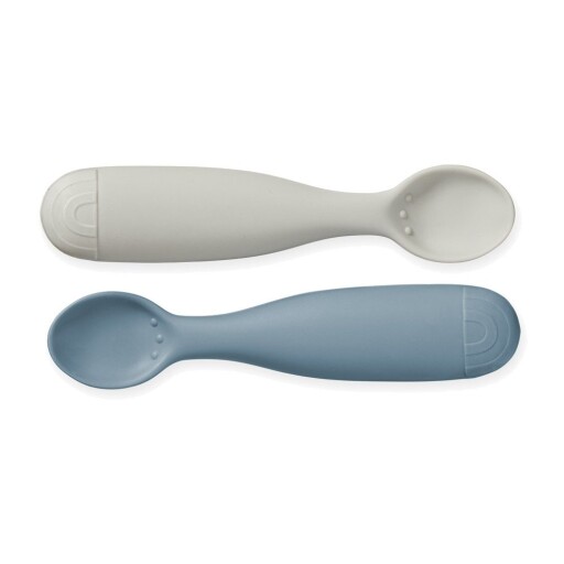Linguri pentru copii, albastre/gri din silicon 2 buc. Midnight Mix – Cam Cam Copenhagen