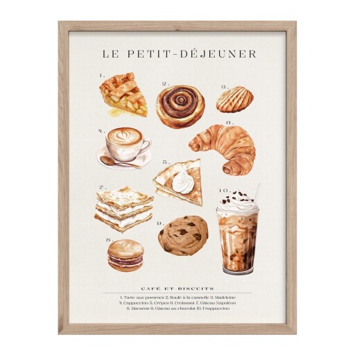 Tablou 30x40 cm Petit Dejeuner – Styler