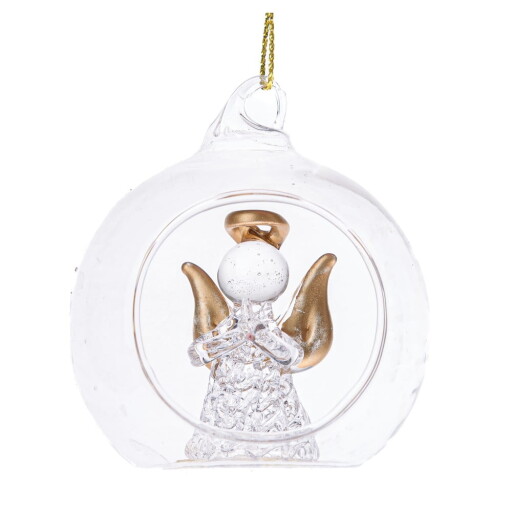 Glob de Crăciun din sticlă ø 6 cm Angel – Dakls