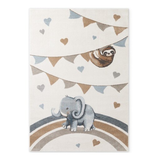 Covor pentru copii crem 120x170 cm Walk like an Elephant Rainbow Party – Villeroy&Boch