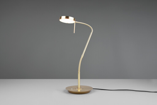 Lampa de masa Monza, TRIO, 19x46x57 cm, 12W, 1x SMD, metal, bronz mat