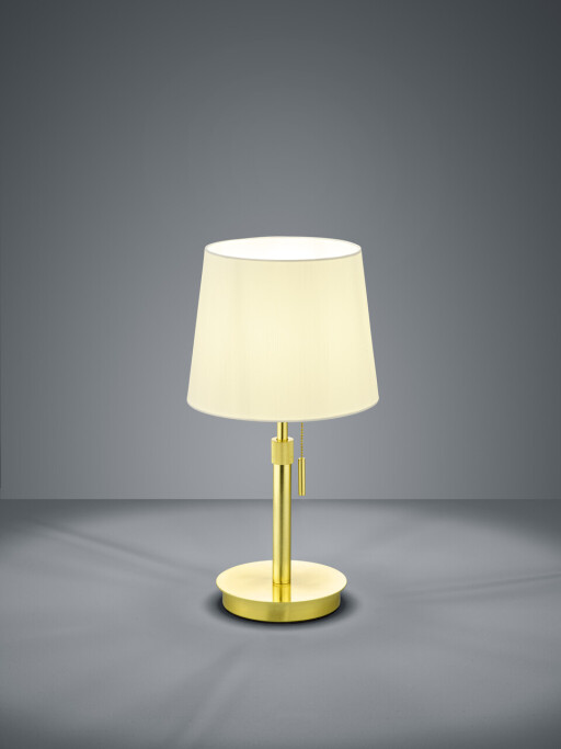 Lampa de masa Lyon, TRIO, 25.5x56 cm, 60W, 1x E27, metal, bronz mat/alb