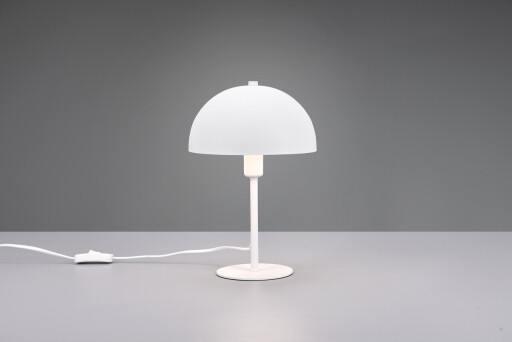 Lampa de masa Nola, TRIO, 20x30.5 cm, 28W, 1x E14, metal, alb mat
