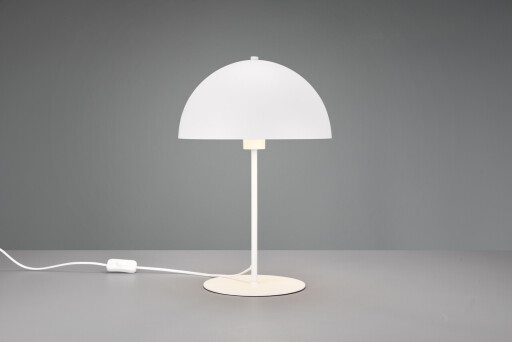 Lampa de masa Nola, TRIO, 30x45 cm, 40W, 1x E27, metal, alb mat