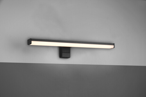 Aplica de perete Lino, TRIO, 40x6 cm, 7.4W, 1x SMD, plastic, negru mat