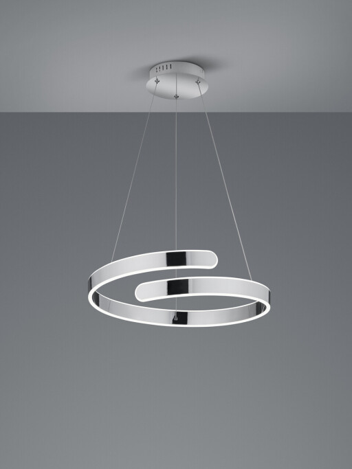 Lustra Parma, RL, 50x150 cm, 37W, 1x SMD, metal, argintiu