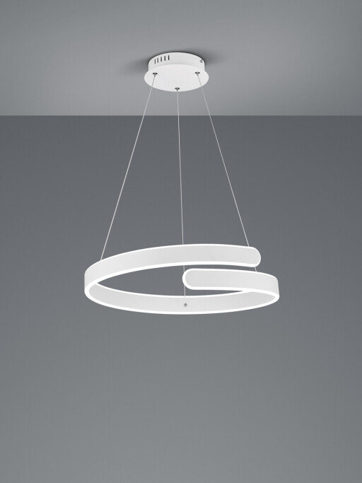 Lustra Parma, RL, 50x150 cm, 37W, 1x SMD, metal, alb mat