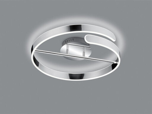 Plafoniera Parma, RL, 50x13.5 cm, 37W, 1x SMD, metal, argintiu