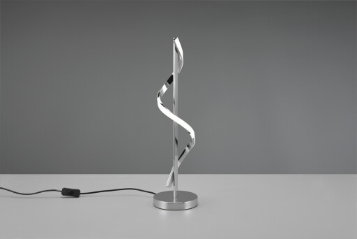 Lampa de masa Isabel, RL, 15x56 cm, 8.5W, 1x SMD, metal, argintiu