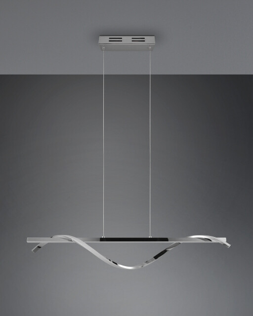 Lustra Isabel, RL, 100x18x150 cm, 26W, 1x SMD, metal, argintiu