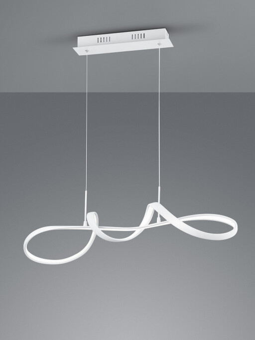 Lustra Perugia, RL, 81x46x150 cm, 37W, 1x SMD, metal, alb mat