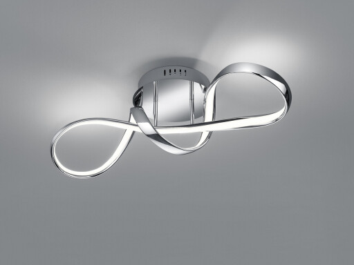 Plafoniera Perugia, RL, 60x18x22 cm, 28W, 1x SMD, metal, argintiu