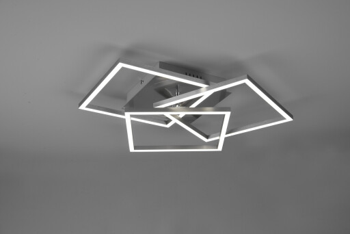 Plafoniera Mobile, RL, 39x42x10 cm, 27W, 1x SMD, metal, nichel mat