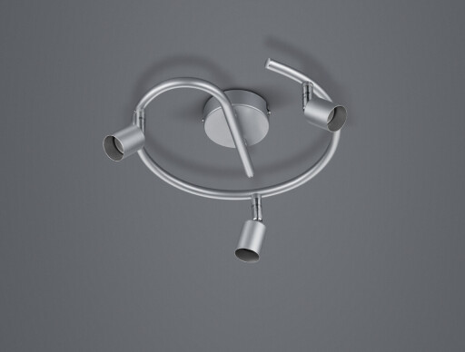 Plafoniera Paris, RL, 25x13.5 cm, 35W, 3x GU10, metal, argintiu