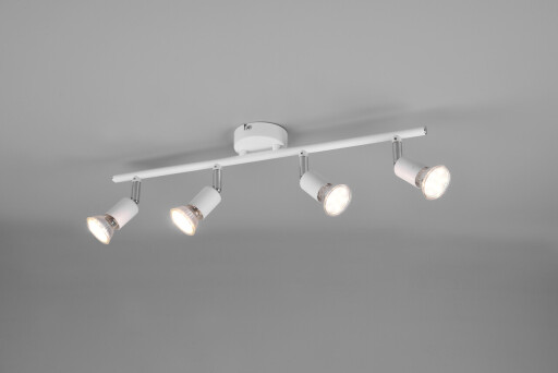 Plafoniera Paris, RL, 50x8x13.5 cm, 35W, 4x GU10, metal, alb mat