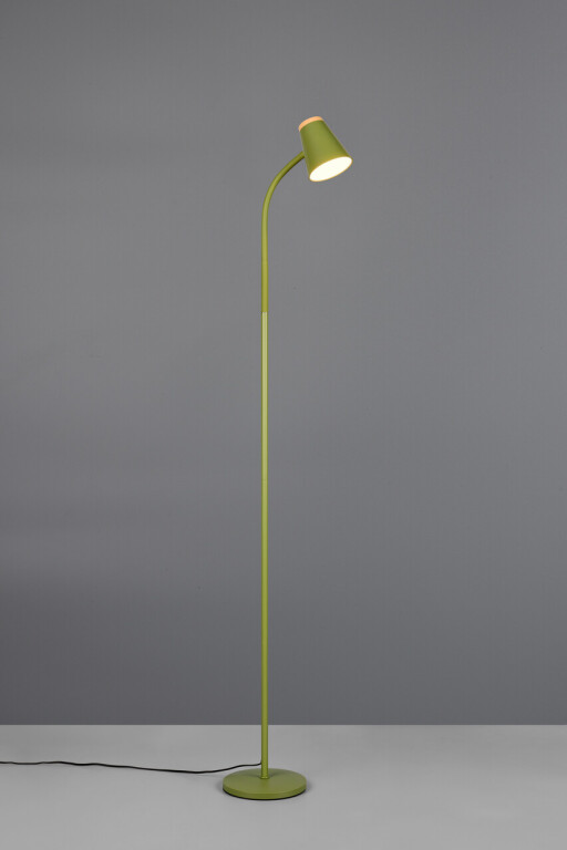 Lampadar Pongo, RL, 19.5x145 cm, 4.5W, 1x SMD, plastic, verde/natur