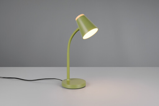 Lampa de masa Pongo, RL, 13x36 cm, 4.5W, 1x SMD, plastic, verde/natur
