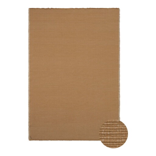 Covor galben ocru țesut manual din bumbac 200x300 cm Handloom – Lorena Canals