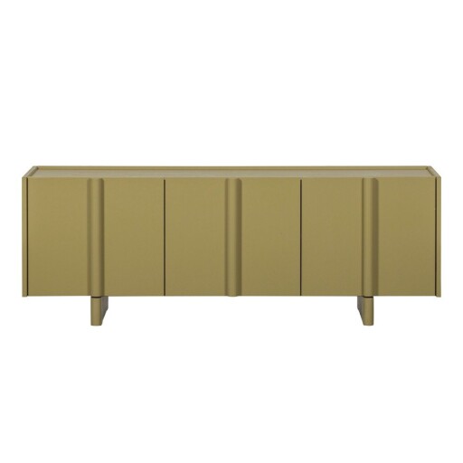 Comodă TV verde din lemn de pin 152x53x46 cm Basu – WOOOD