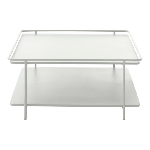Măsuță de cafea gri deschis din metal 75x75 cm Yuba – Unique Furniture