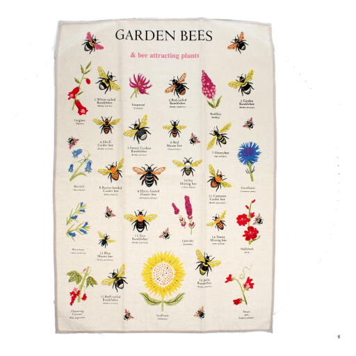 Prosop de vase din bumbac 50x70 cm Garden Bees – Rex London