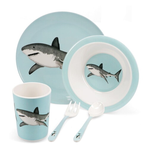Set de veselă pentru copii 5 buc. Sharks – Rex London
