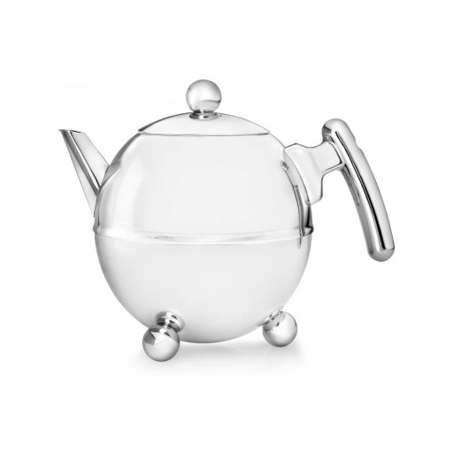 Ceainic argintiu din oțel inoxidabil 1,5 l Bella Ronde – Bredemeijer