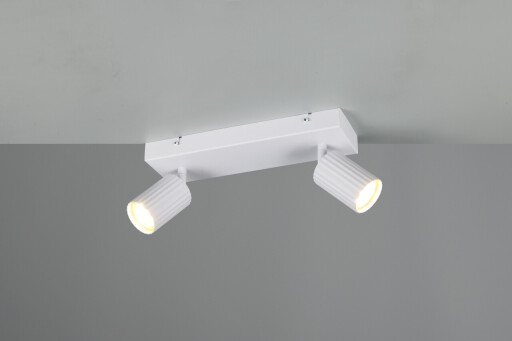 Plafoniera Soka, TRIO, 30x9x14.5 cm, 10W, 2x GU10, metal, alb mat