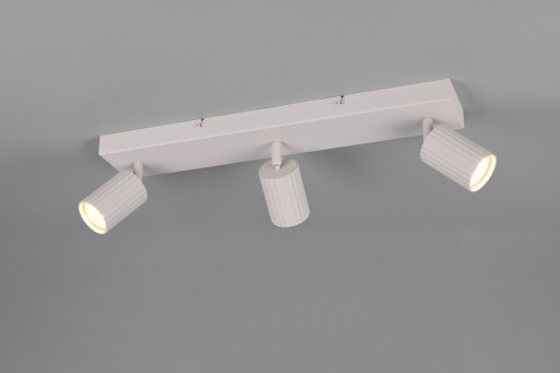 Plafoniera Soka, TRIO, 50x9x14.5 cm, 10W, 3x GU10, metal, gri