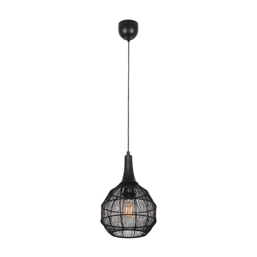 Lustra Soraya, TRIO, 26x150 cm, 10W, 1x E27, metal, negru mat