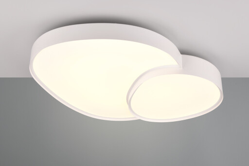 Plafoniera Rise, TRIO, 70x66x8 cm, 45W, 1x SMD, metal, alb mat