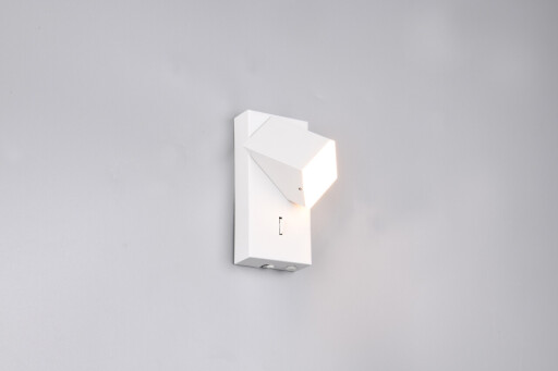 Aplica de perete Raglan, TRIO, 7x8.5x15 cm, 3.8W, 1x SMD, metal, alb mat
