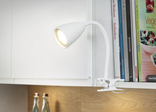 Lampa de masa Wanda, TRIO, 7x20 cm, 10W, 1x GU10, metal, alb mat