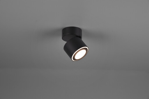 Plafoniera Taurus, TRIO, 8.7x10.9 cm, 5W, 1x SMD, metal, negru mat