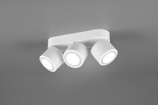 Plafoniera Taurus, TRIO, 27.3x8.7x10.6 cm, 5W, 3x SMD, metal, alb mat