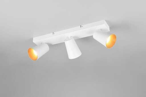 Plafoniera Sharp, TRIO, 46x8.5x16 cm, 10W, 3x GU10, metal, alb mat