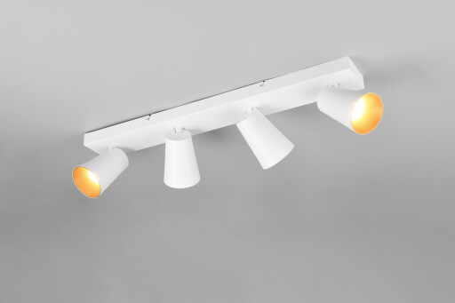 Plafoniera Sharp, TRIO, 64x8.5x16 cm, 10W, 4x GU10, metal, alb mat